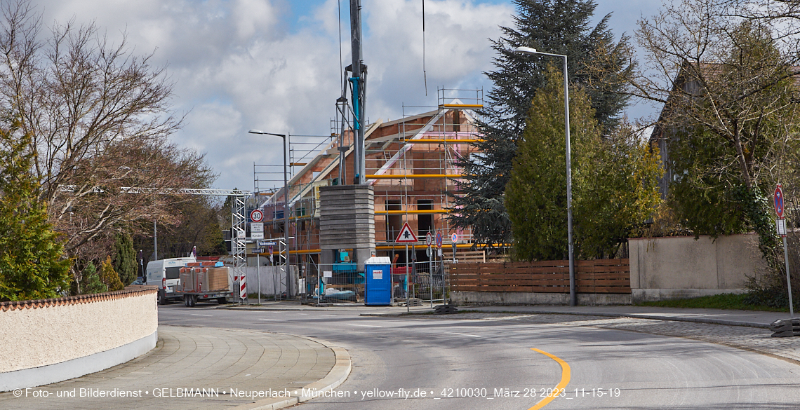 28.03.2023 - Baustelle Niederalmstraße 16 in Neuperlach